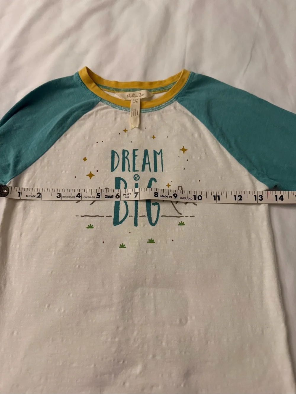 Matilda Jane Dream Big Raglan Tee - Green/White